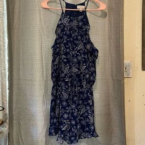 Paisley floral print petite romper